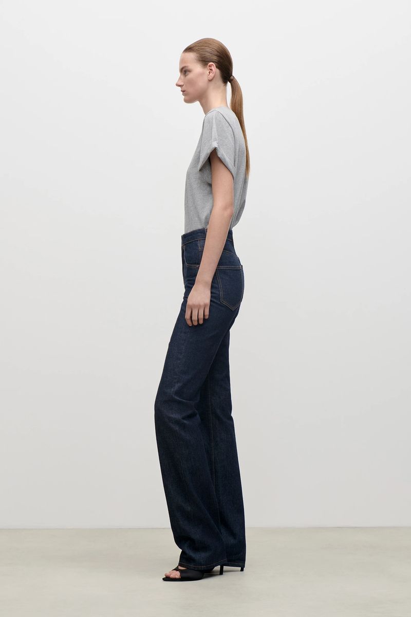 High-Waist Jeans mit geradem Bein