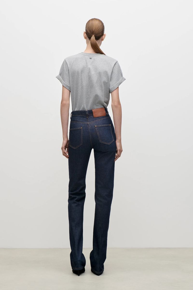 High-Waist Jeans mit geradem Bein