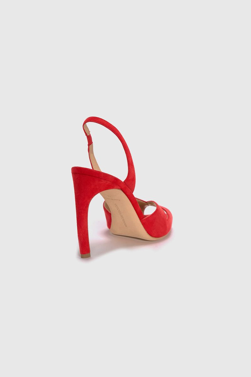 Harlow Mask Suede Slingback-Heels