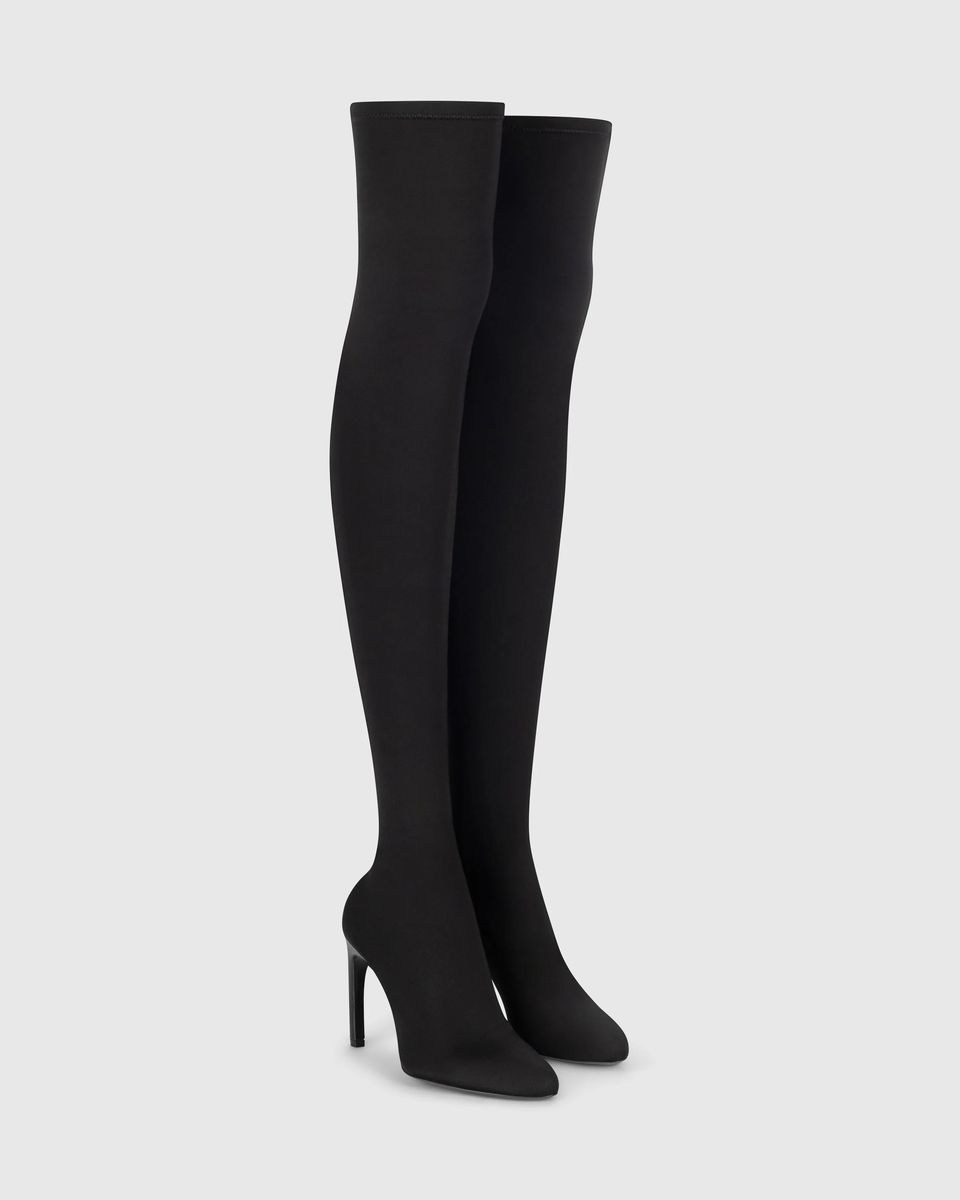 Harlow Thigh-High Stretch-Stiefel