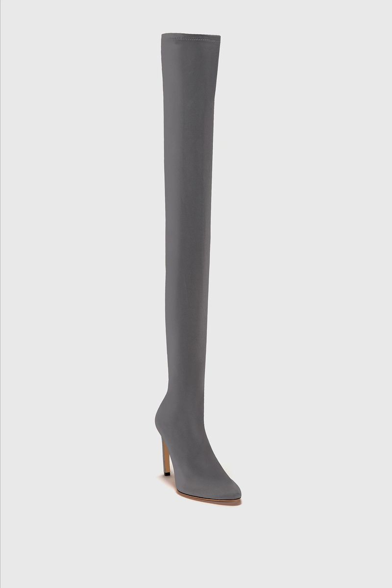 Harlow Thigh-High Stretch-Stiefel