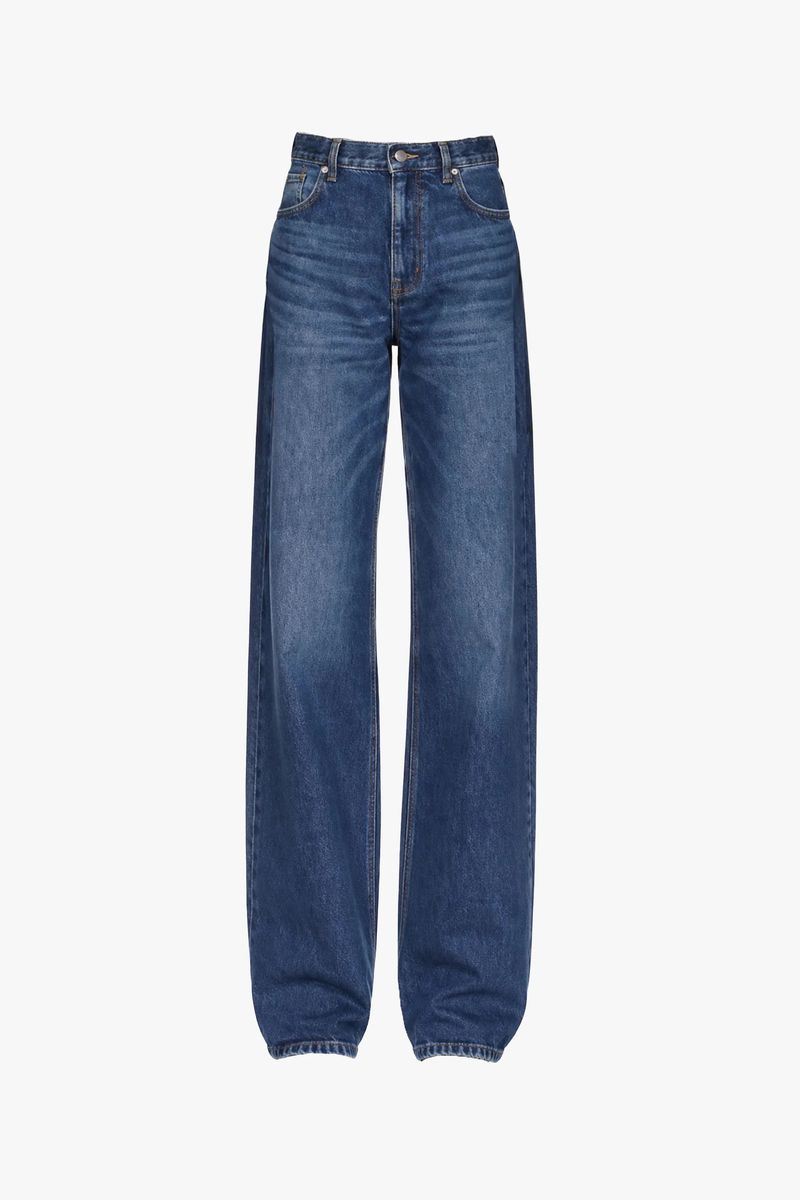 High-Waist Jeans mit weitem Bein