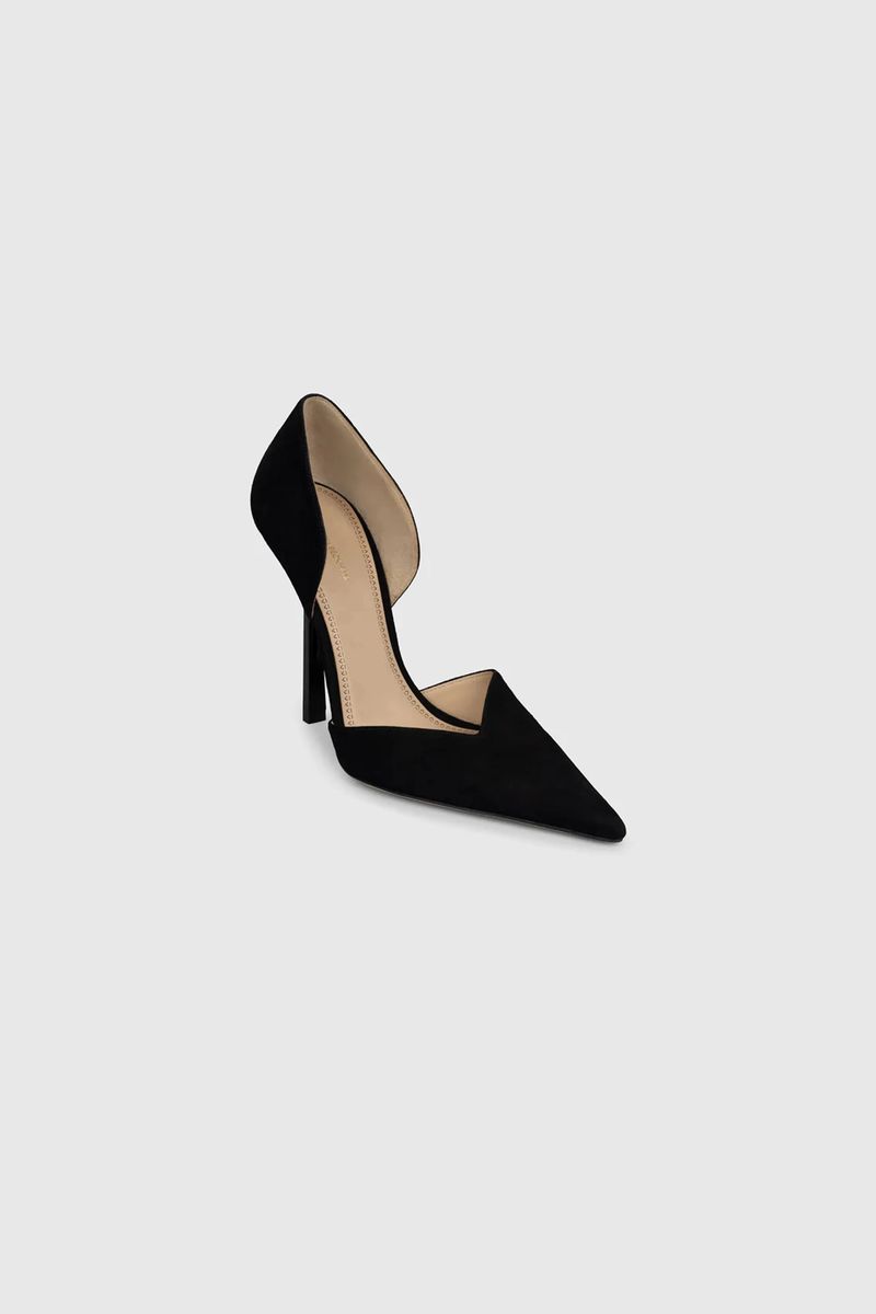 D'Orsay-Pumps aus Wildleder
