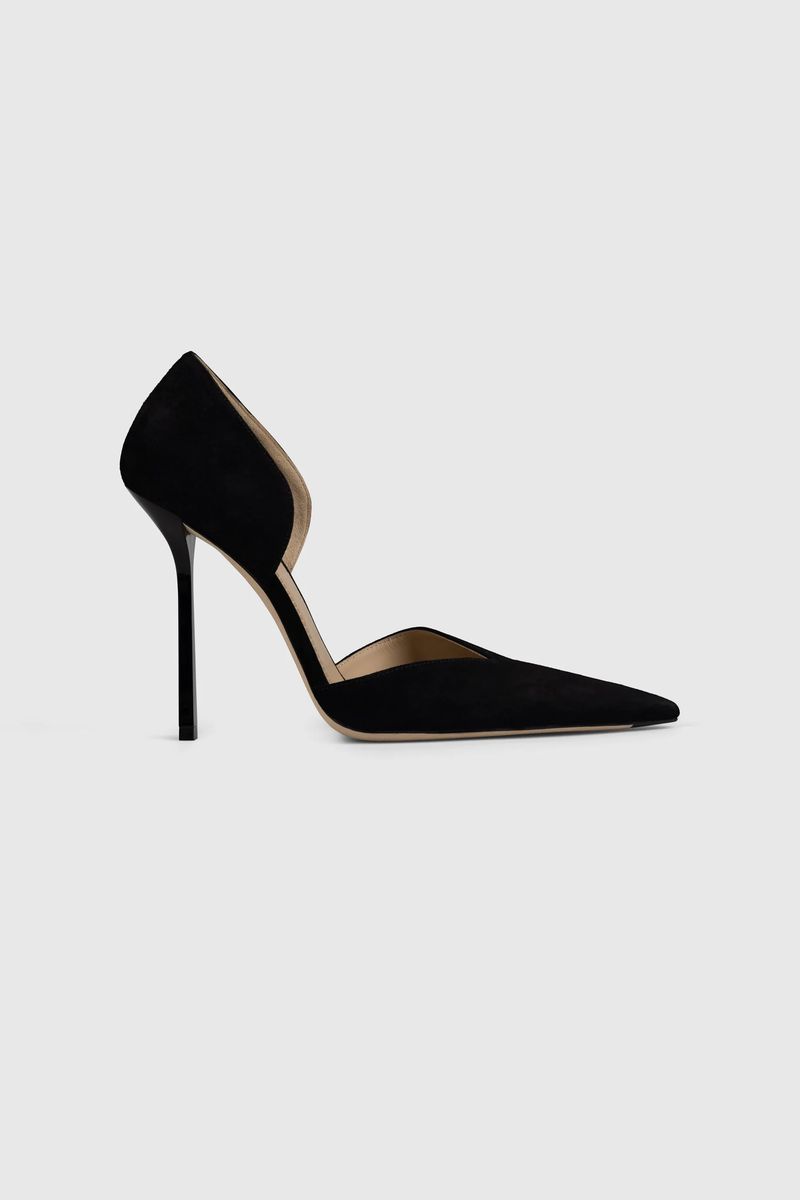 D'Orsay-Pumps aus Wildleder