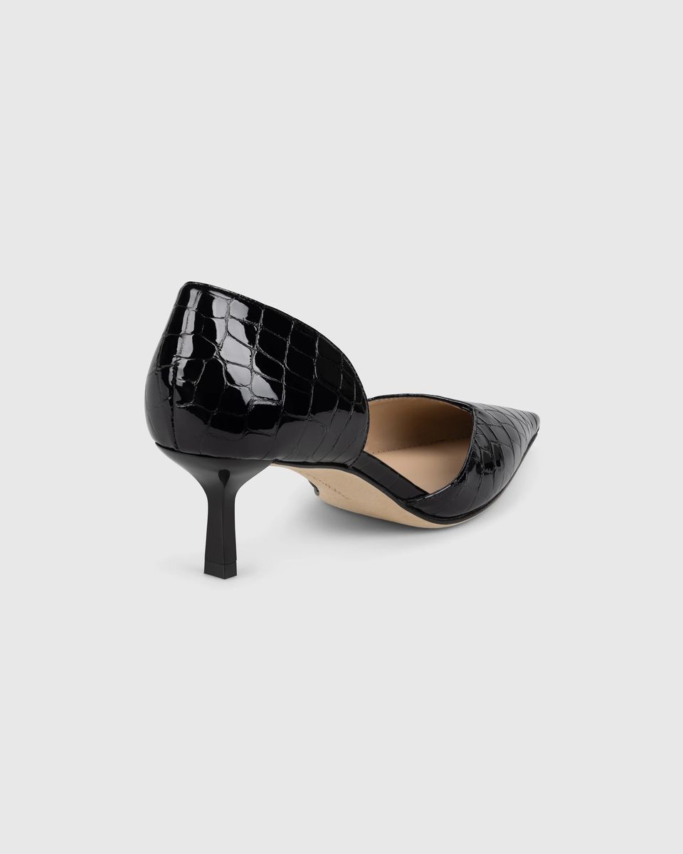 Krokodil-Prägung D'Orsay Pumps