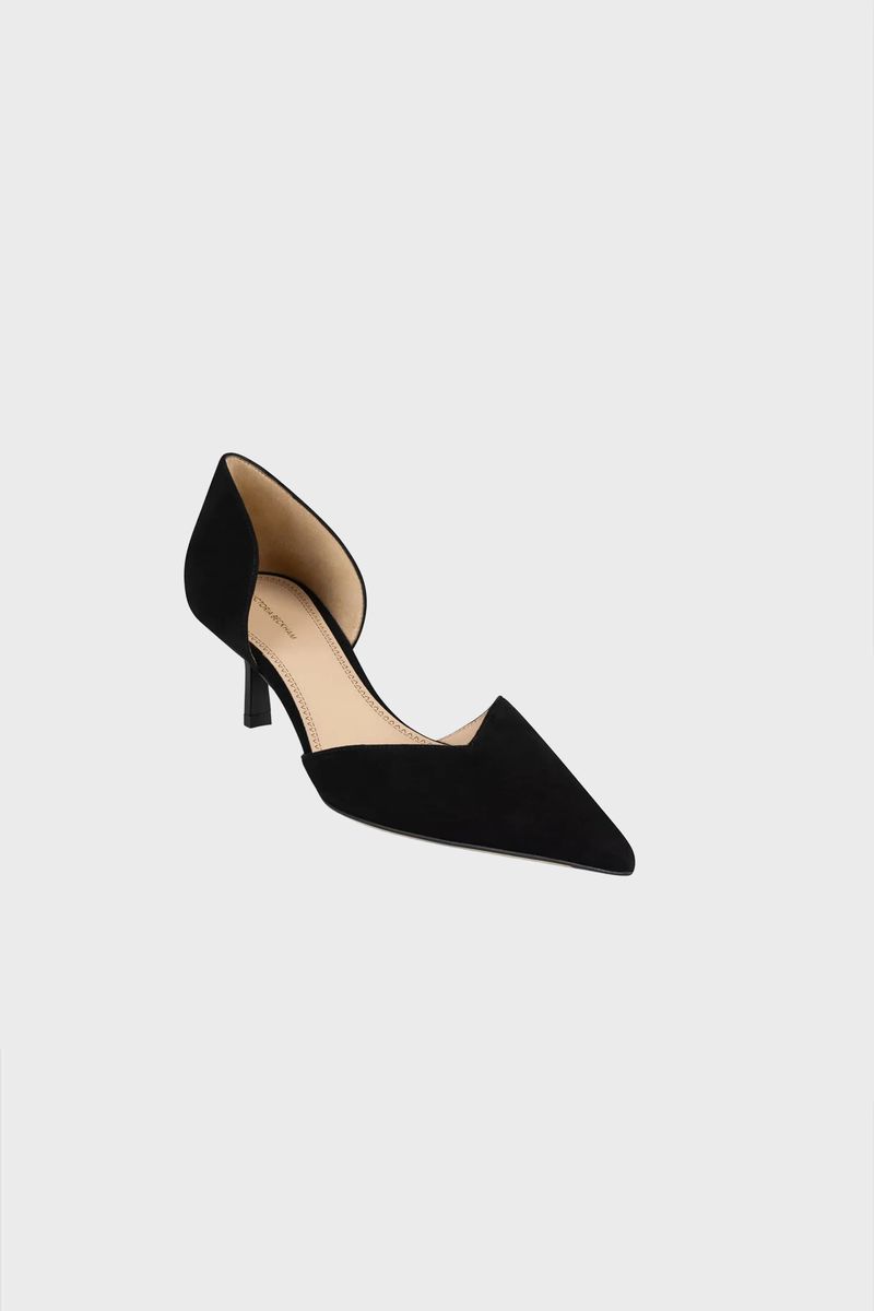 Spitze D'Orsay-Pumps aus Wildleder