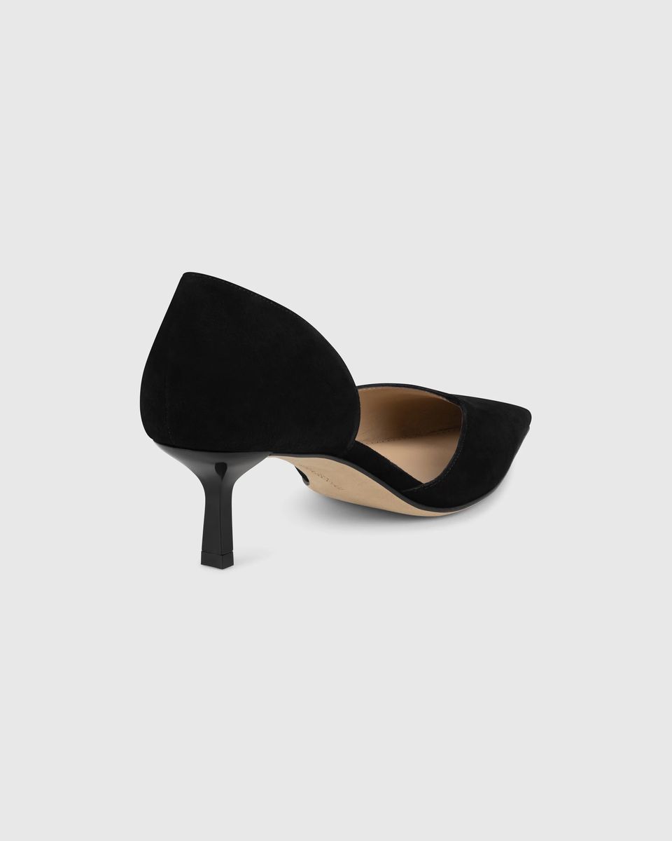 Spitze D'Orsay-Pumps aus Wildleder
