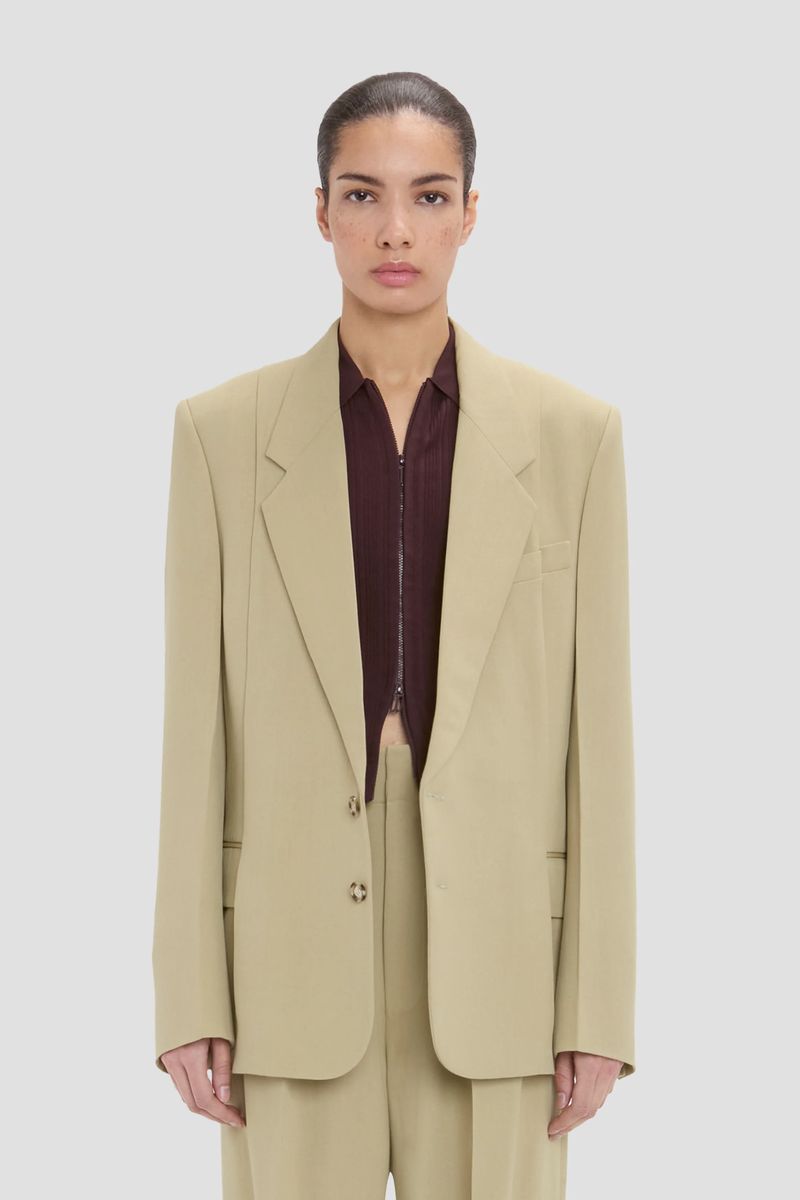 Gepresster Strukturierter Tailored-Blazer