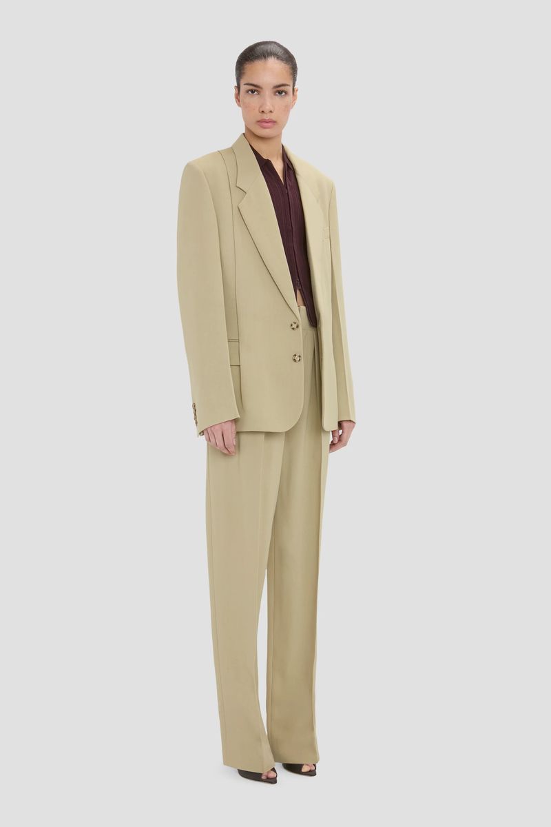 Gepresster Strukturierter Tailored-Blazer