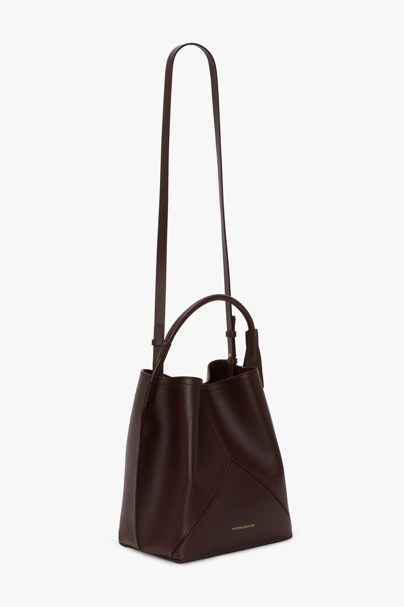 Strukturierte Nappa-Leder Beuteltasche