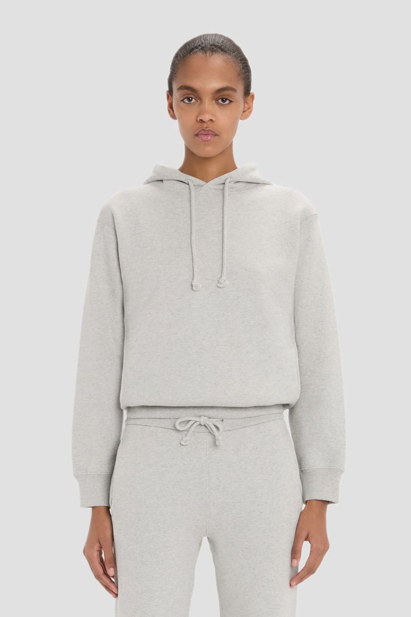Kurz geschnittener Baumwoll-Hoodie