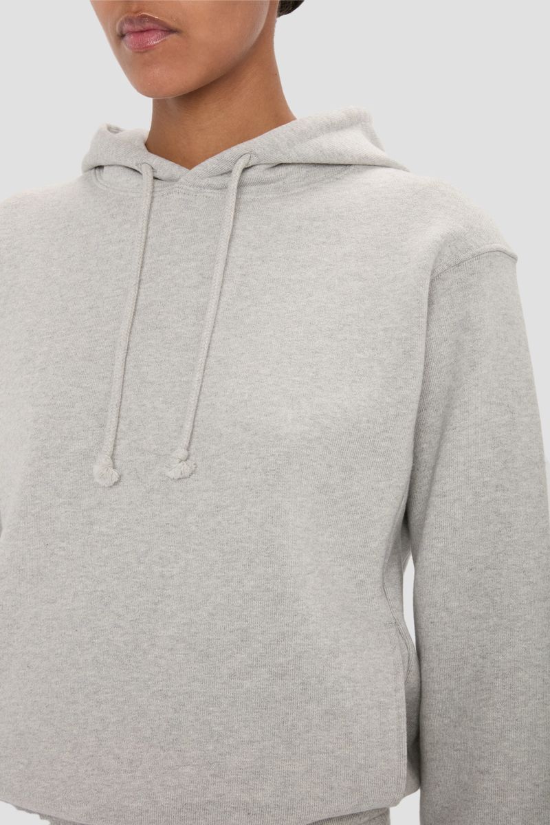 Kurz geschnittener Baumwoll-Hoodie