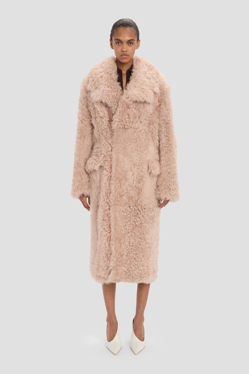 Langer Oversize Shearling-Mantel