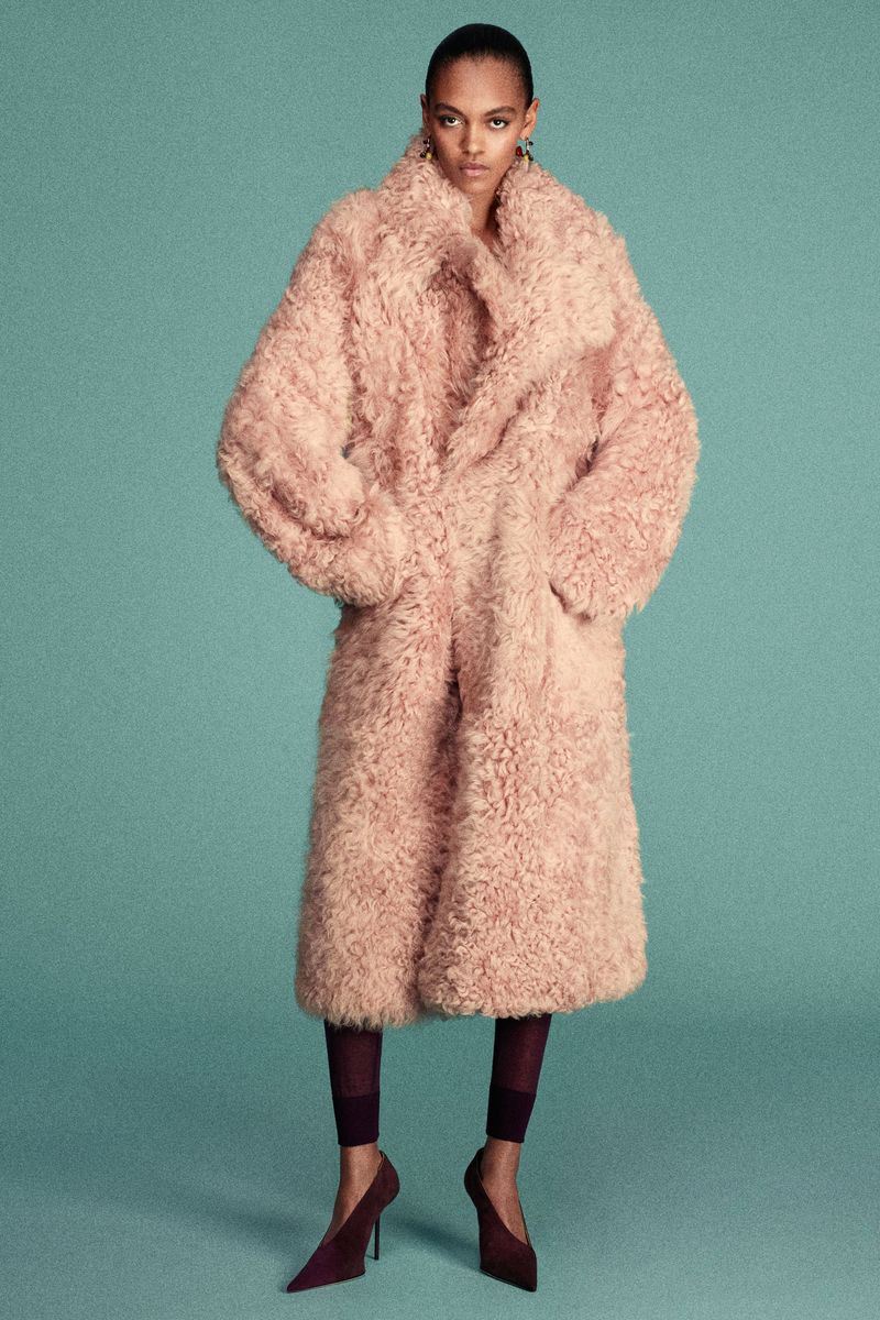 Langer Oversize Shearling-Mantel