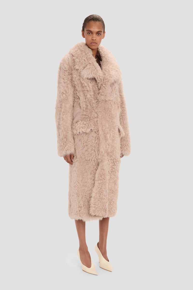Langer Oversize Shearling-Mantel