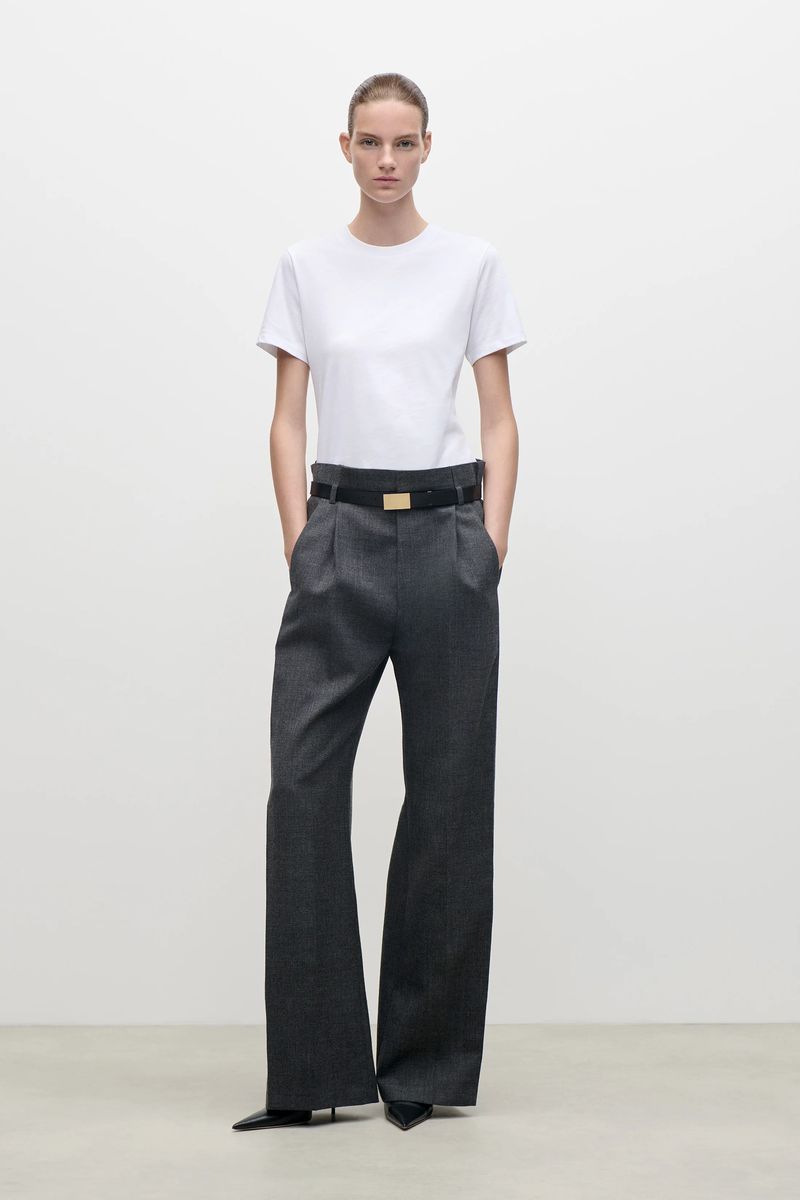 Essentielles Bio-Baumwoll-Shirt mit geradem Schnitt