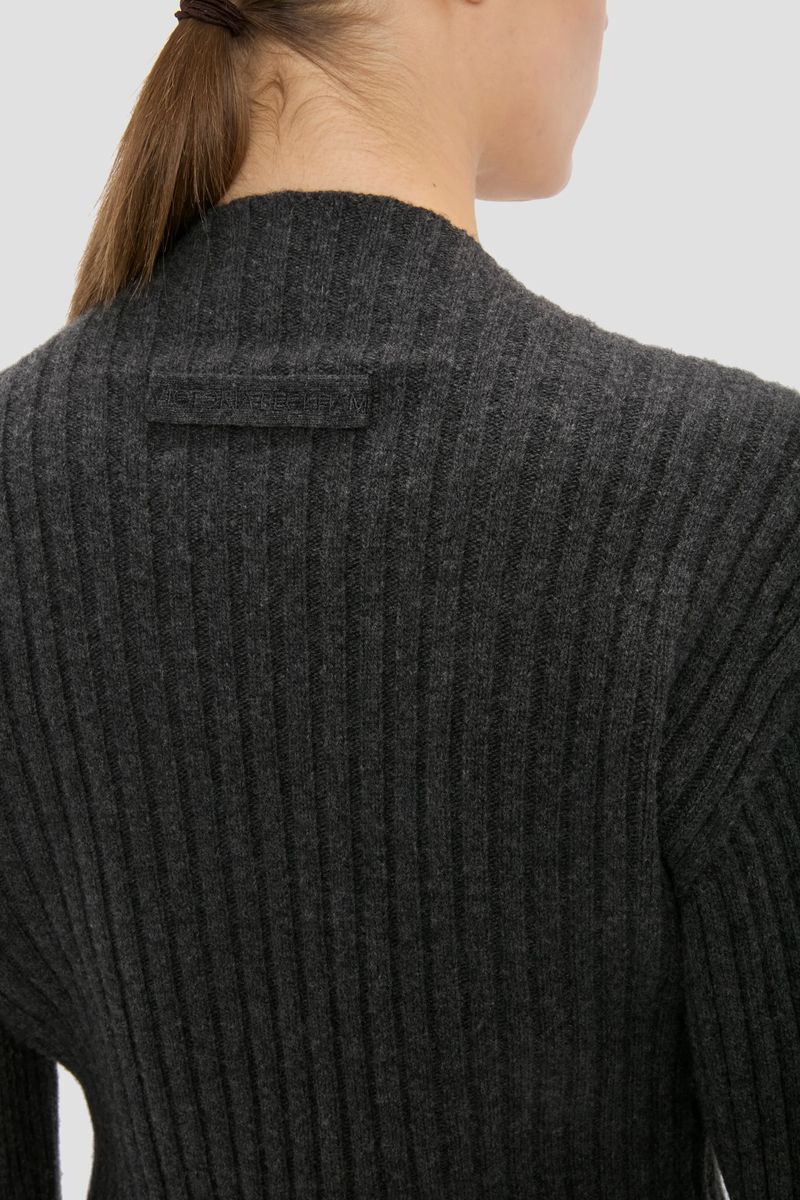Gerippter Pullover aus Merino-Kaschmir