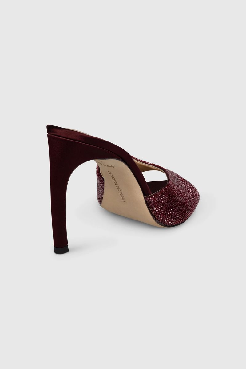 Elegante Pantoletten mit Kristallbesatz