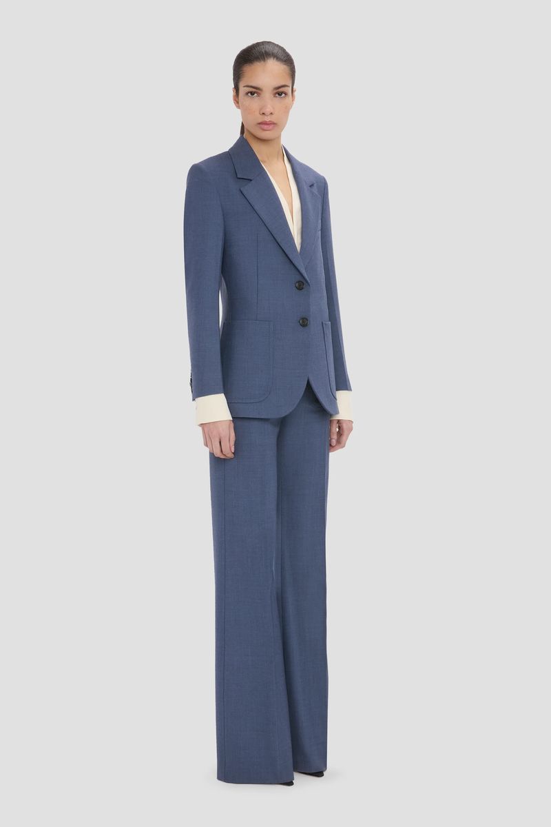 Einreihiger taillierter Melange-Blazer