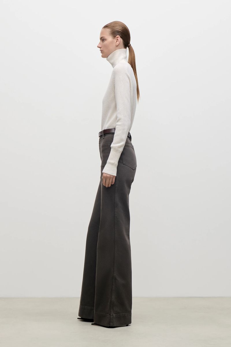 High-Rise Jeans mit weitem Bein