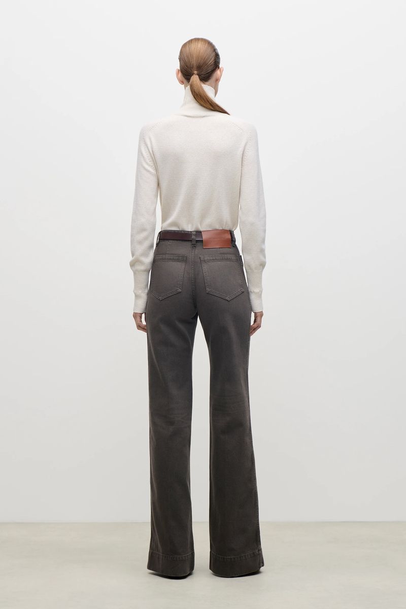 High-Rise Jeans mit weitem Bein