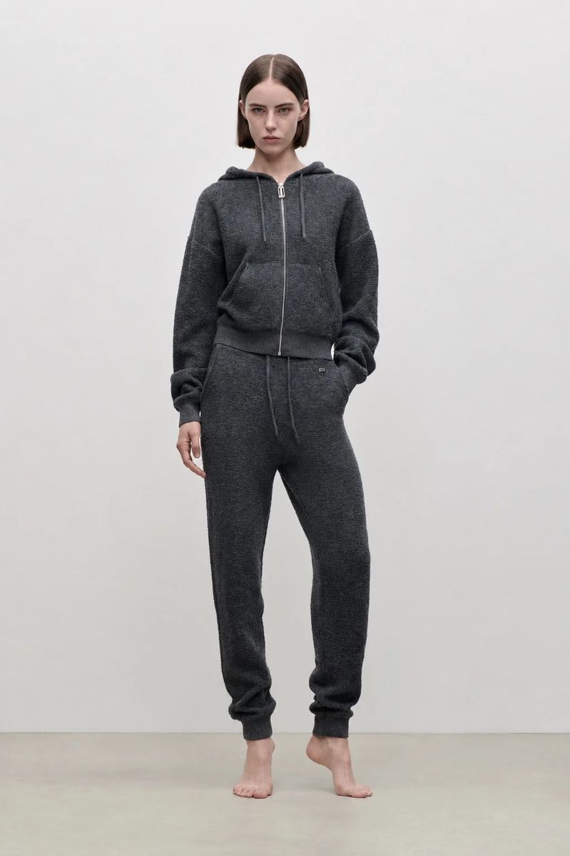 Strick-Jogginghose aus weichem Kaschmir-Mix
