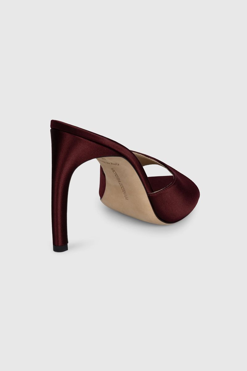 Harlow Satin-Mule mit offener Spitze