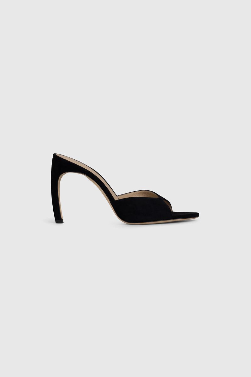 Harlow Wildleder-Mules mit offener Zehenpartie