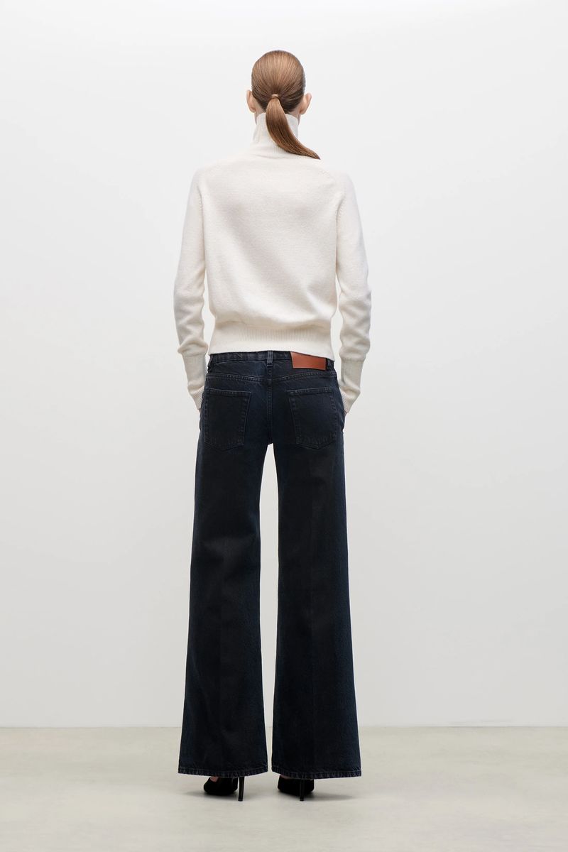 Weit geschnittene High-Waist-Jeans