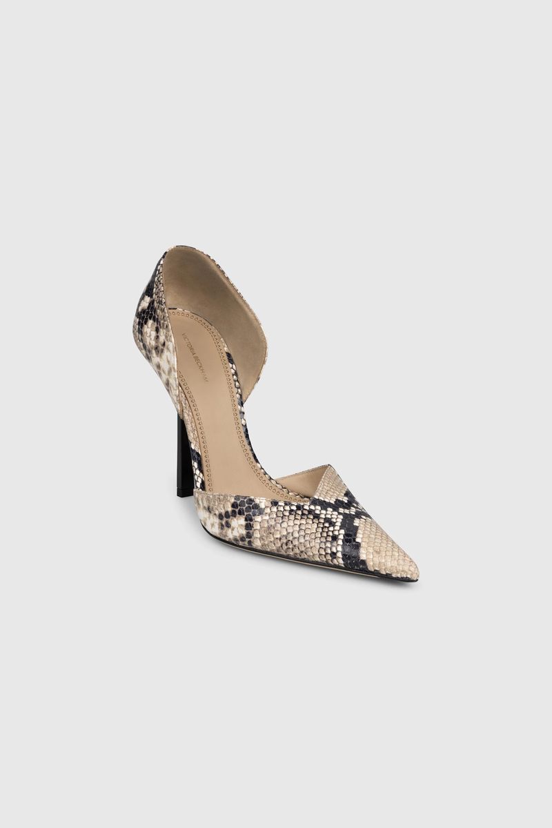 Schlangenmuster D'Orsay Pumps