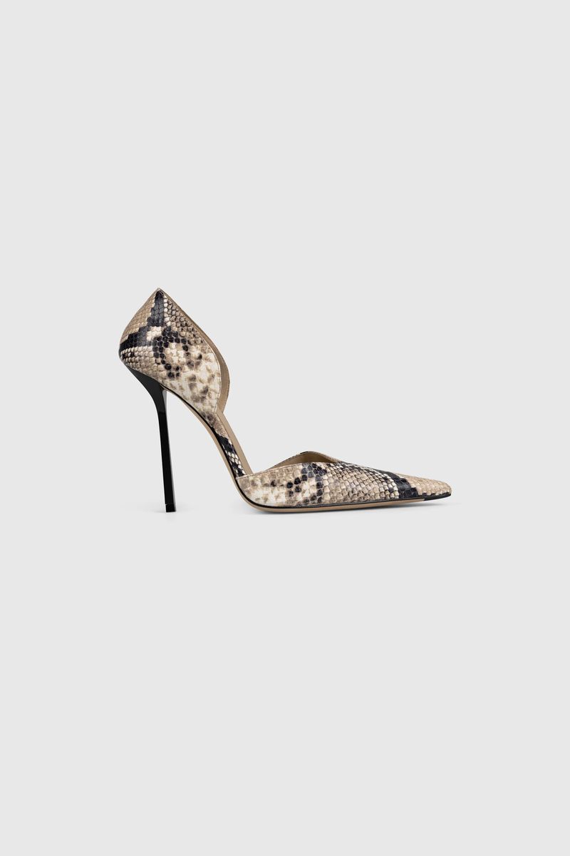 Schlangenmuster D'Orsay Pumps