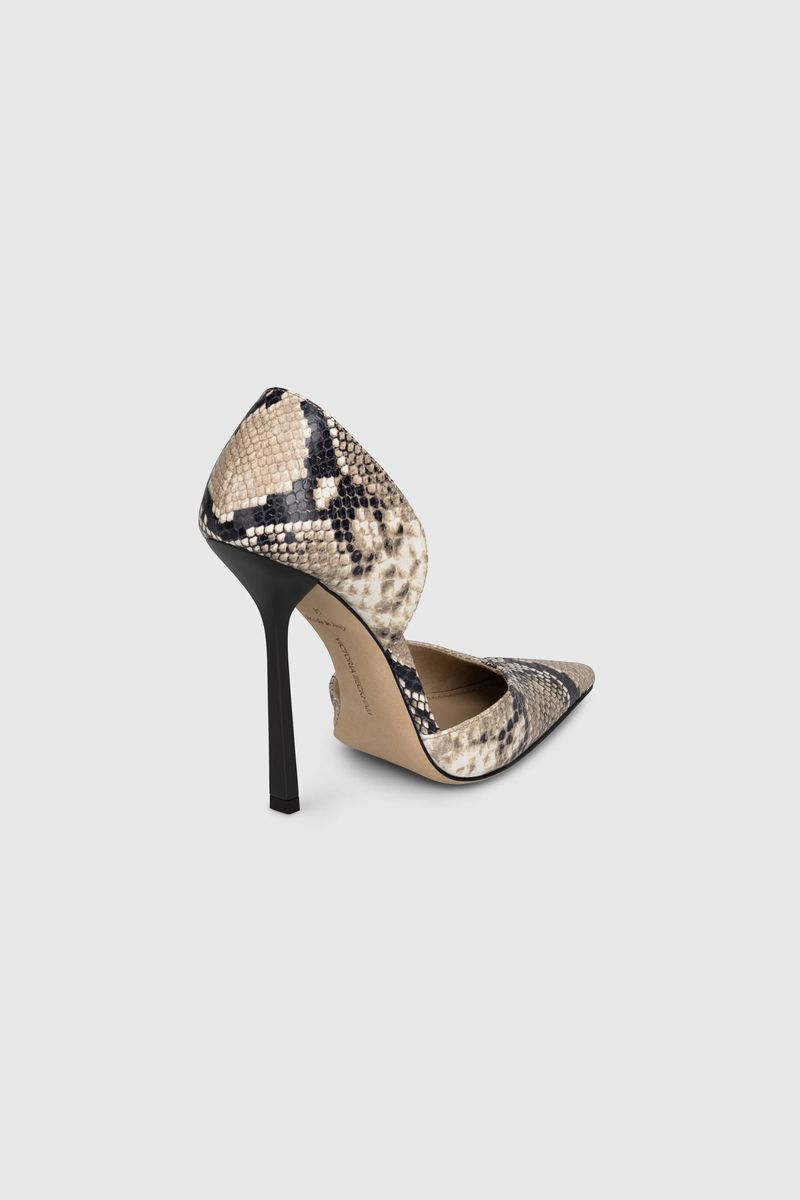 Schlangenmuster D'Orsay Pumps