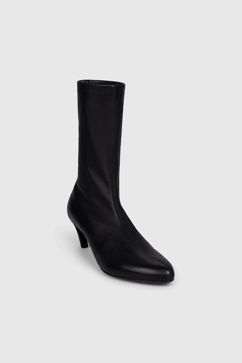 Harlow Stretch-Lederstiefeletten