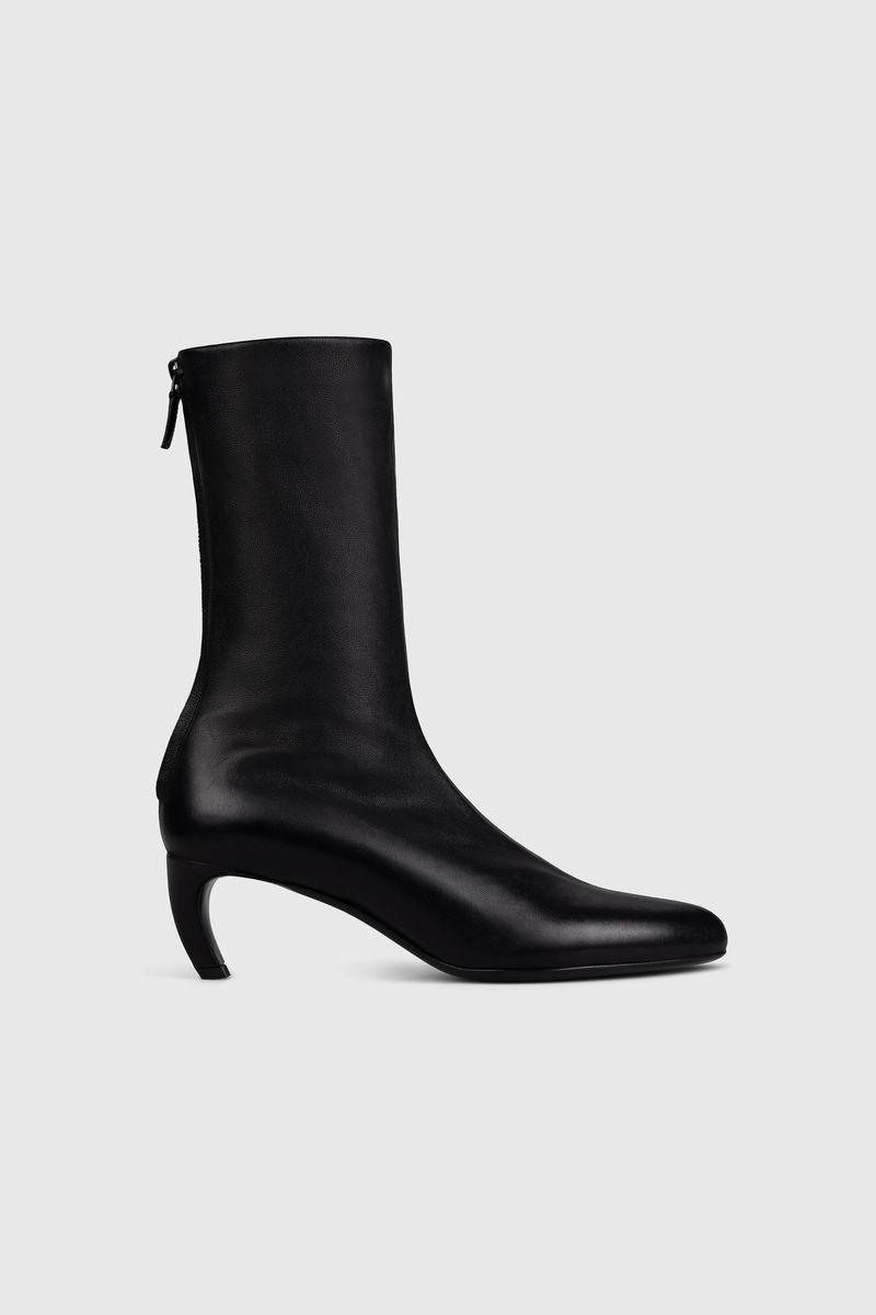 Harlow Stretch-Lederstiefeletten