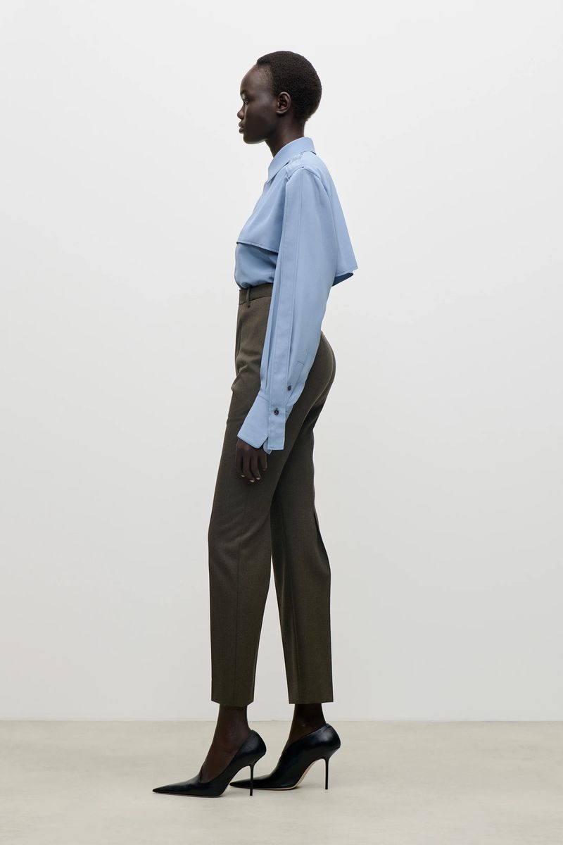 Utility-Bluse mit Klappendetail