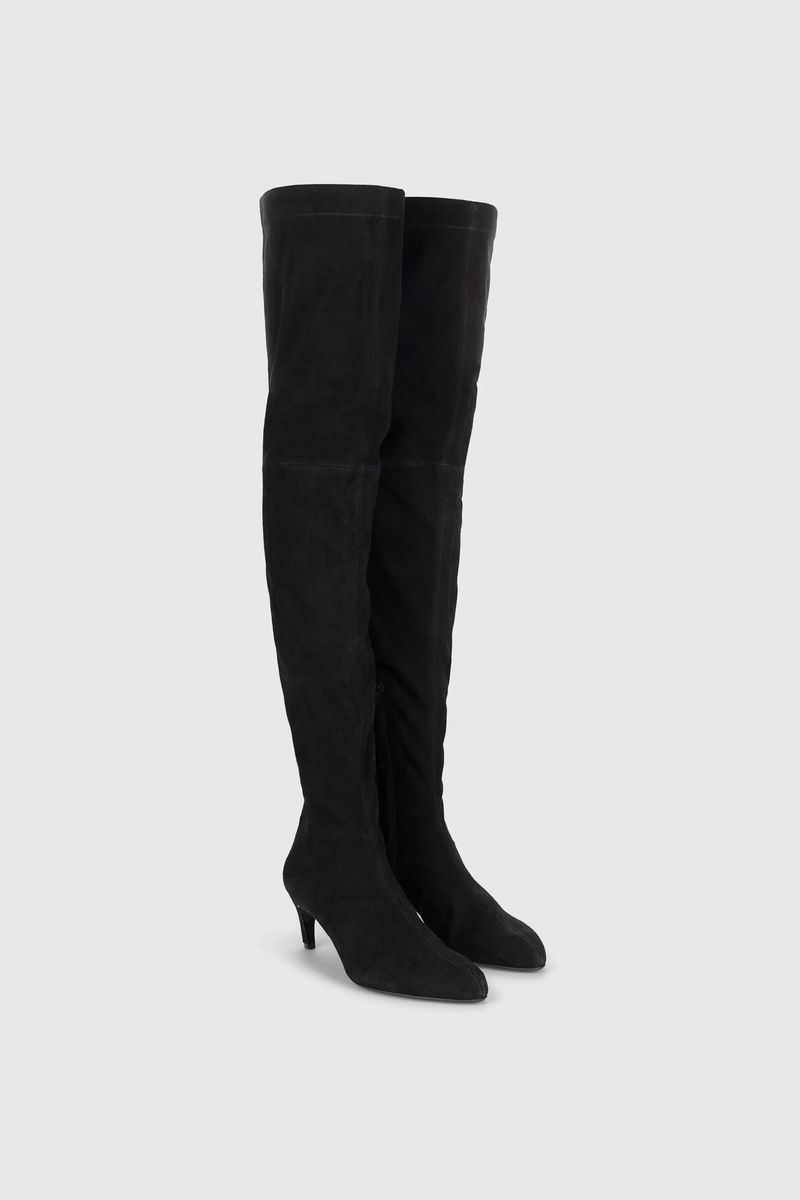 Harlow Overknee-Stiefel aus Stretch-Wildleder