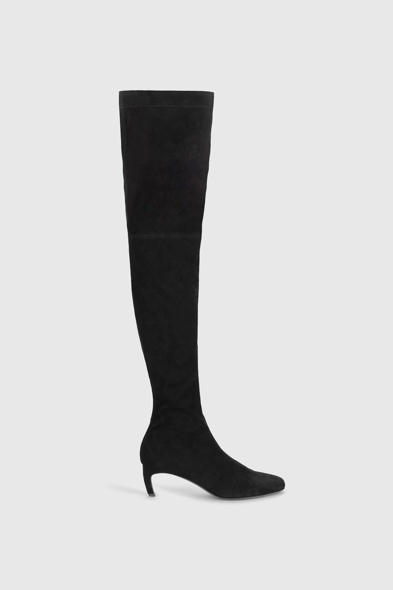Harlow Overknee-Stiefel aus Stretch-Wildleder