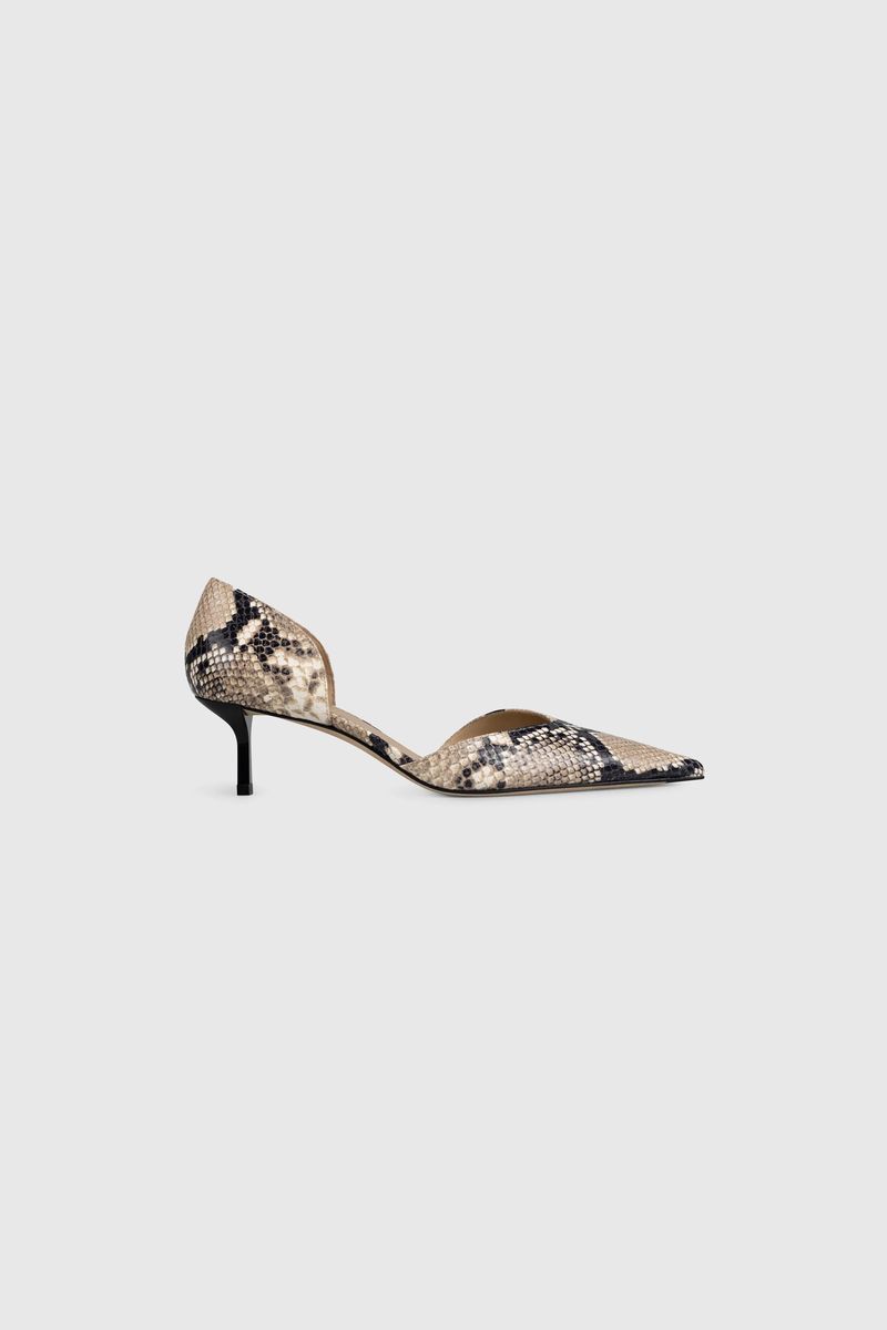 Spitze D'Orsay-Pumps in Schlangenoptik
