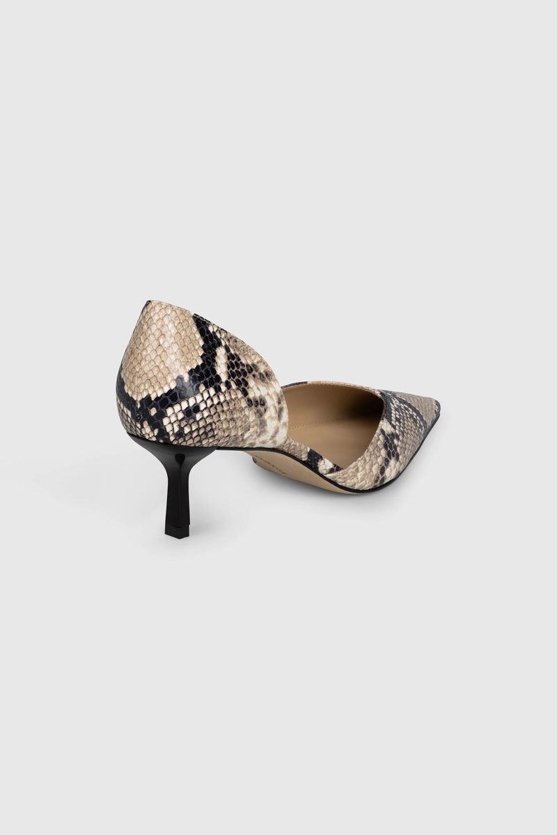 Spitze D'Orsay-Pumps in Schlangenoptik