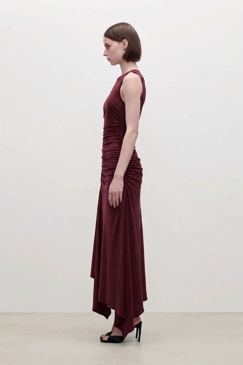 Raffiniertes Midikleid mit Glanz-Effekt