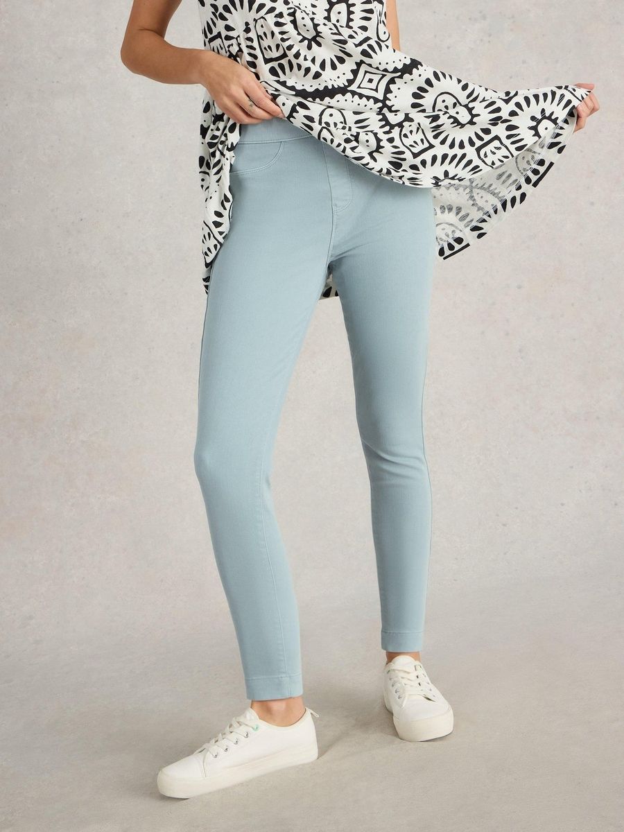 Verkürzte Slim-Fit Stretch-Jegging