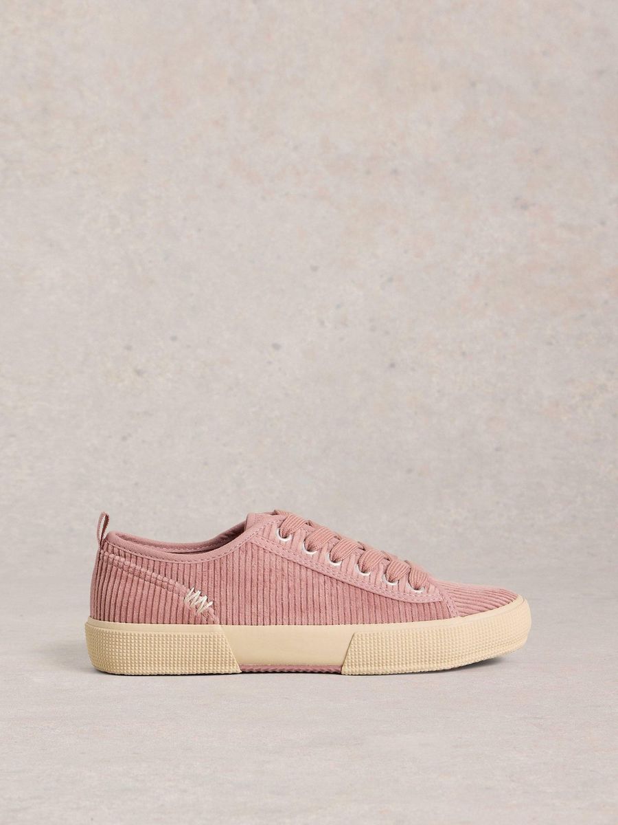 Modische Kord-Sneaker zum Schnüren