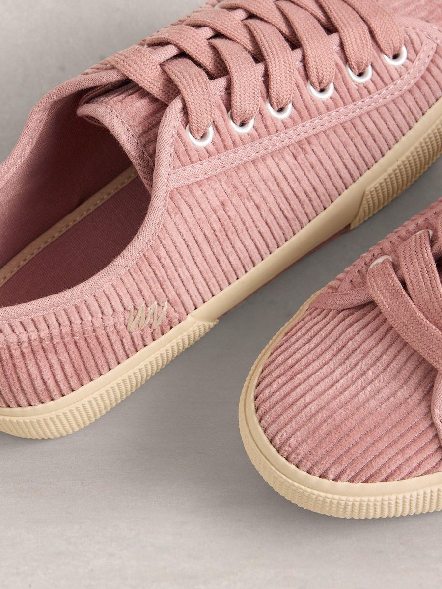 Modische Kord-Sneaker zum Schnüren