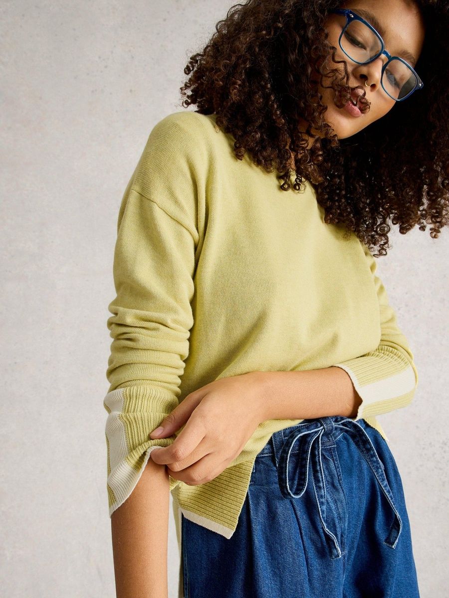 Leichter Pullover aus Bio-Baumwollmischung