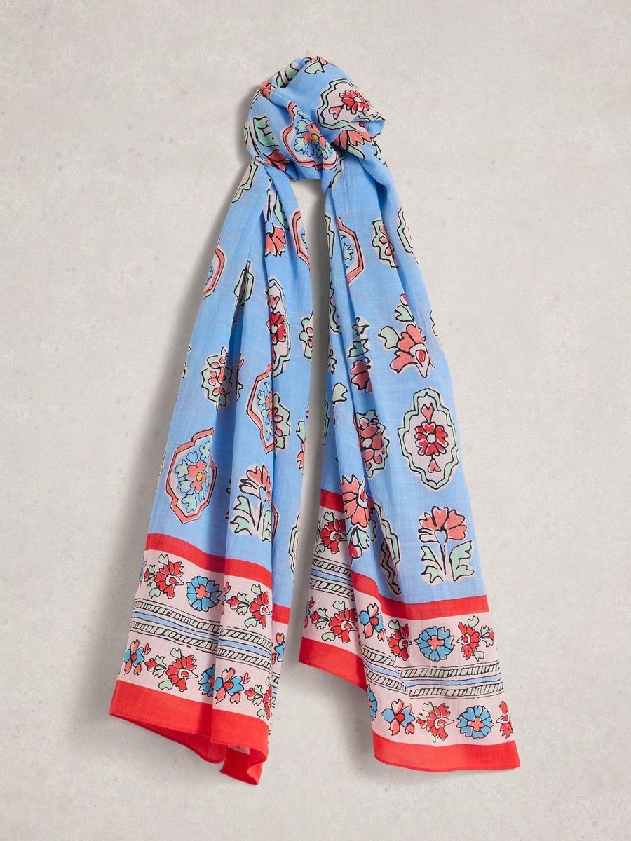Leichtes Halstuch mit Blumenprint