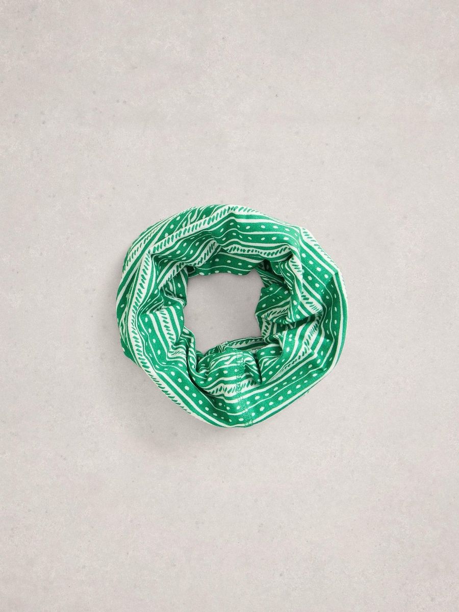 Vielseitiger Loop-Schal mit geometrischem Muster