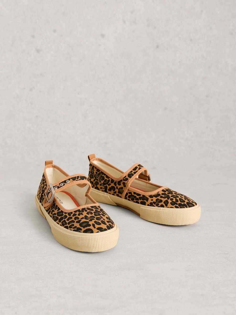 Mary Janes mit Leopardenmuster