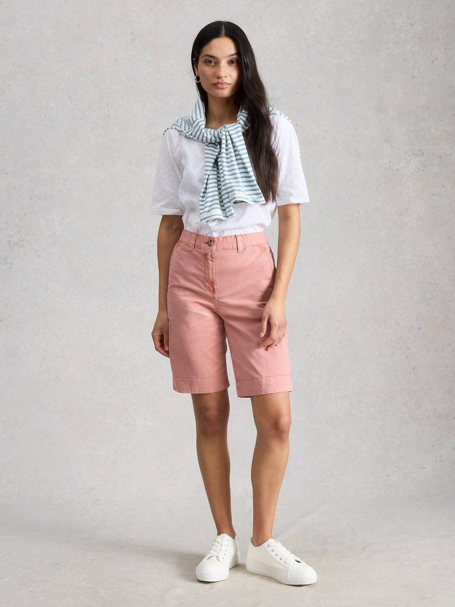 Chino-Shorts aus Bio-Stretch-Baumwolle