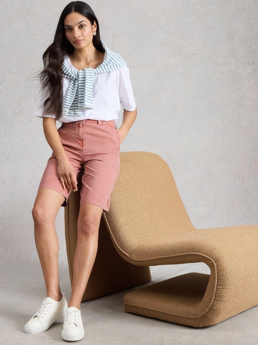 Chino-Shorts aus Bio-Stretch-Baumwolle