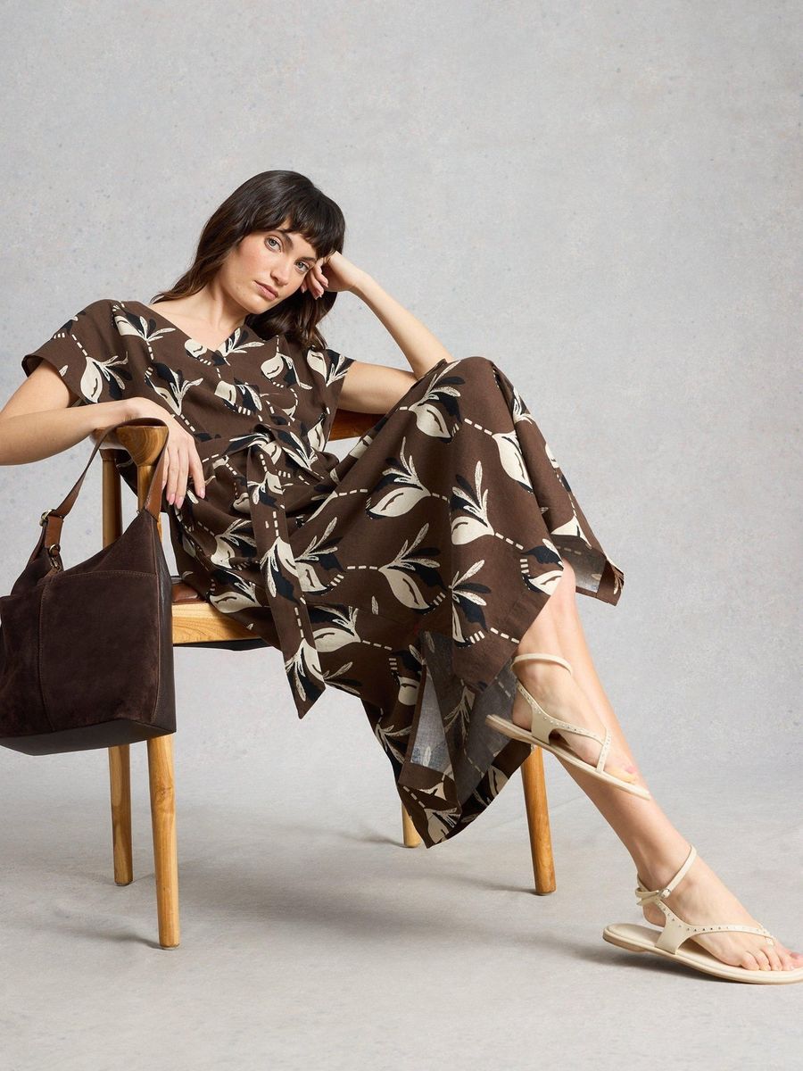 Midi-Kleid Mimi mit Bindegürtel